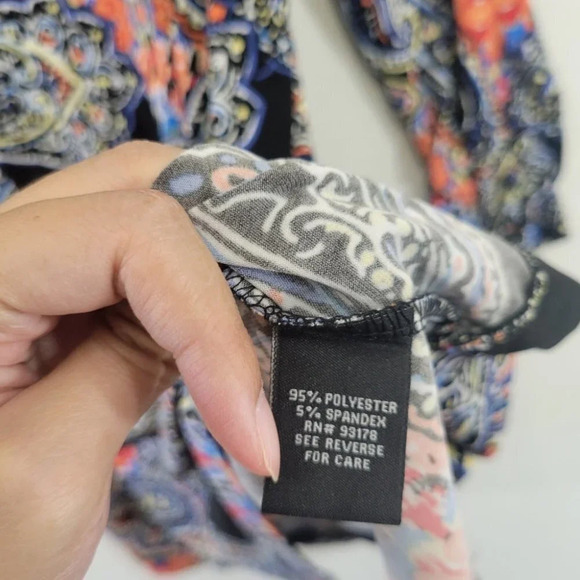 Premise Soft Stretch Paisley Top Size Large - Picture 6 of 10